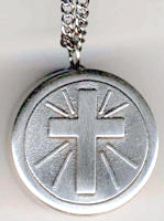 communion cross rosary box pendant