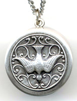 holy spirit rosary box pendant