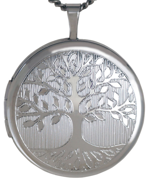 sterling silver tree of life round locket