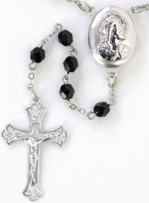 Sacred Heart Locket Rosary Beads