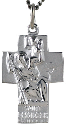 Sterling Silver Saint Christopher Cross
