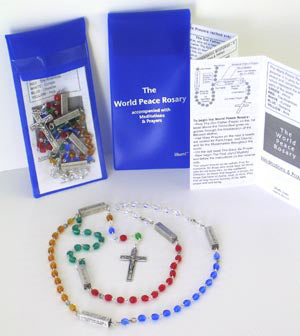World Peace Mysteries Rosary Bead package